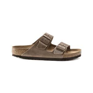 Birkenstock Unisex Arizona Oiled Leather Tabacco Brown Sandal Hard Footbed